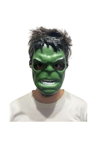 Hulk Mască Incredibilă de Halloween cu Elastic, Mărime Universală, Plastic Verde