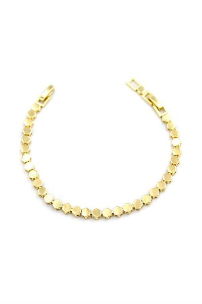 MBB ETİCARET Honeycomb Bracelet - Gold