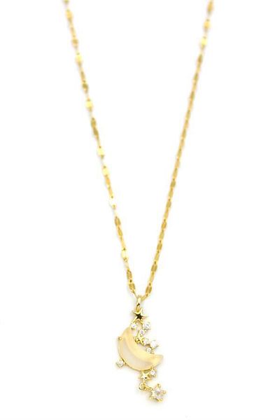 MBB ETİCARET Crescent Necklace - Gold
