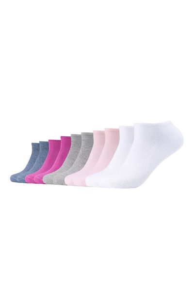 s.Oliver Set de șosete unisex până la gleznă - 10 perechi, alb, roz, albastru, mărimea 35-38