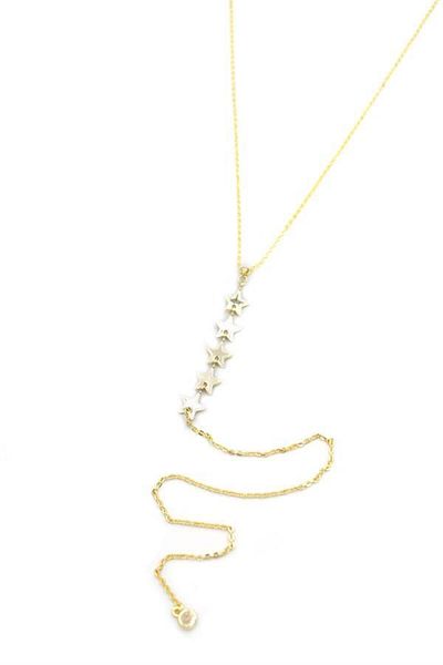MBB ETİCARET Star Y Necklace - Gold