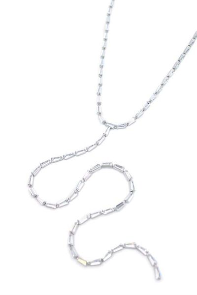 MBB ETİCARET Stone Y Necklace - Silver