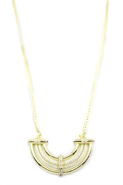 MBB ETİCARET Stone Vip Necklace - Gold