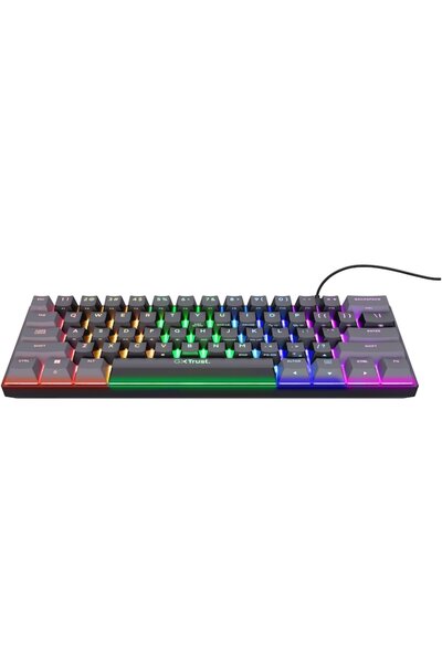 Trust Gaming Mechanical Keyboard GXT867 ACIRA 60%, RGB Lighting, Programmable, Red Outemu Switch, 1.