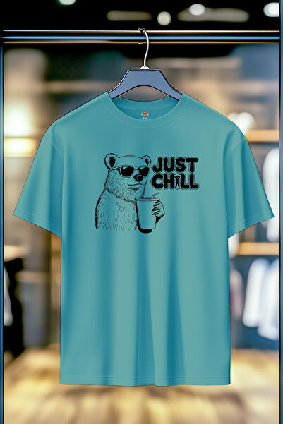 BookOrBook Μπλούζα Just Chill Διπλό Νήμα Υφαντό 100% Βαμβάκι Premium