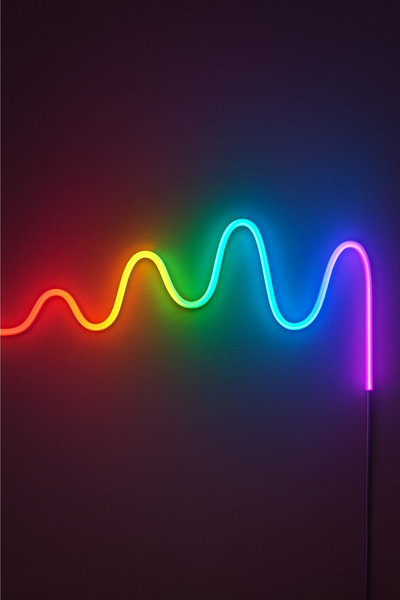 TrendDeco Sese Duyarlı Kumandalı Bluetooth 5 Metre Usb İle Çalışan Pixel Neon Led 6x12 mm Neon Piksel Led Argb