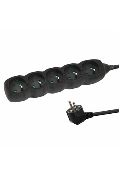 ESPERANZA Πολύπριζο ELK207K, 5 πρίζες, 1,5m Μαύρο