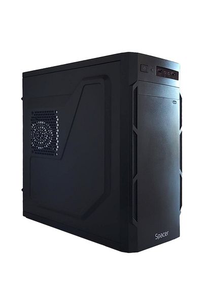 Spacer Carcasa Krypton, Middle Tower, ATX, fara sursa, black
