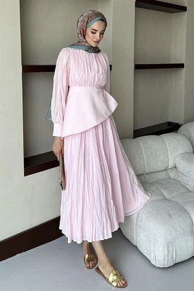 nedo7 Layere Dress Soft Pink