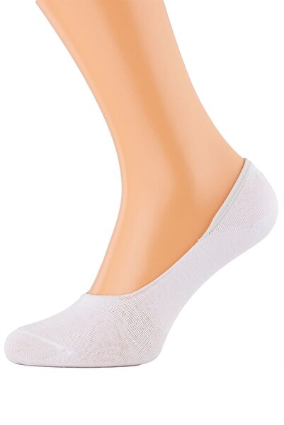 textilia - Șosete invizibile din fibră de bambus, albe, mărimea 39-42