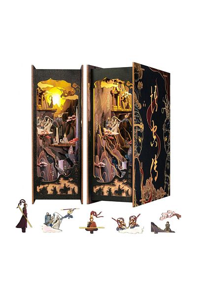 CUTEBEE 3D Puzzle, DIY Bookend, The Legend of WUKONG, Cutebee, 89 pieces