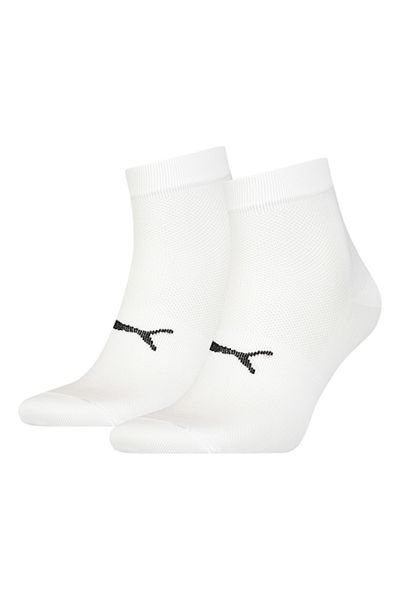 Puma , Set de sosete scurte unisex - 2 perechi, Alb optic, Negru, 35-38