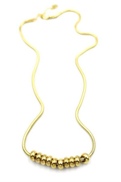 MBB ETİCARET Ring Chain Necklace - Gold