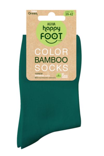 Agiva - Șosete de damă, fibră de bambus, verde, 39-42EU