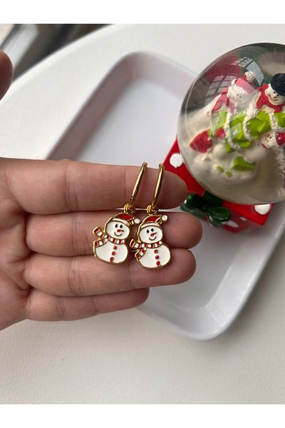 Doğaltaş Masalları New Year's Themed Steel Earrings