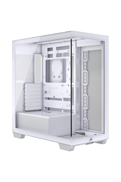 Corsair 3500X Tempered Glass Mid-Tower Case, reverse connection compatible, white