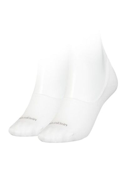 Calvin Klein , Set de șosete foarte scurte - 2 perechi, albe, 35-38