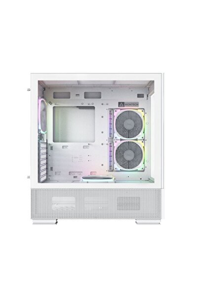 MONTECH Carcasa SKY TWO ARGB, TG, Mid-Tower, Alb