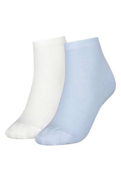 Tommy Hilfiger , Set of short socks - 2 pairs, White, Lavender Blue, Size 39-42