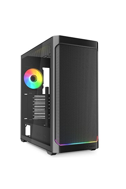 SHARKOON Κουτί υπολογιστή AK4W RGB, ATX, χωρίς πηγή ενέργειας, Μαύρο