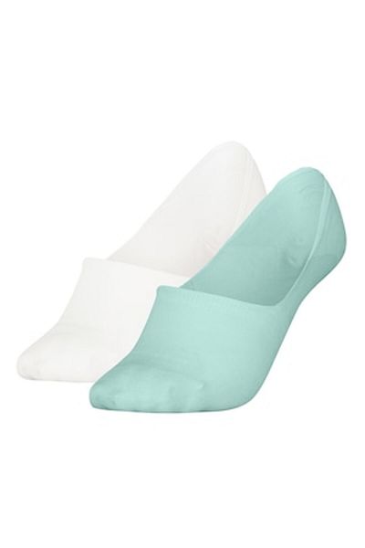 Calvin Klein , Set de șosete foarte scurte - 2 perechi, Alb, Verde pal, Mărimea 35-38