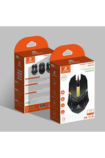 JEQANG ماوس الألعاب السلكي JM-318 - 1200 نقطة في البوصة