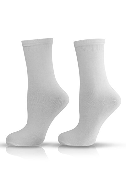 Agiva Women's Bamboo Socks Happy Foottopia, White, Size 35-38 EU