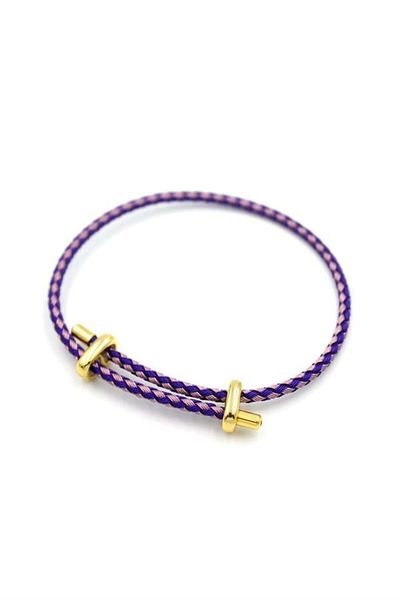 MBB ETİCARET Straw bracelet - purple