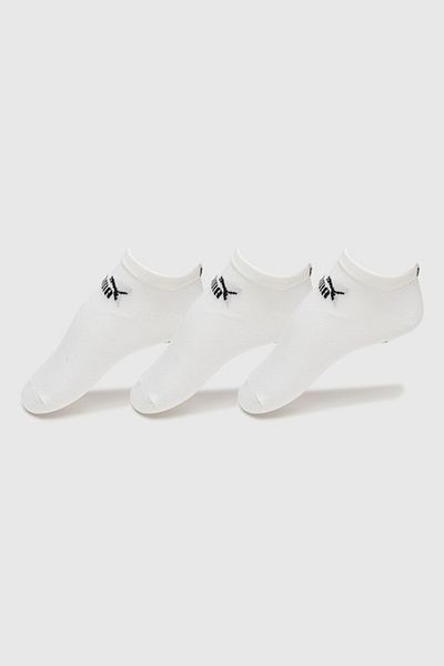 Puma - Set de șosete unisex până la gleznă cu model cu logo - 3 perechi, Alb, Negru, 35-38