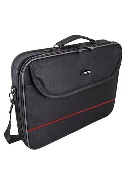 ESPERANZA Laptop Bag 15.6 inch CLASSIC Esperanza, Black/Red