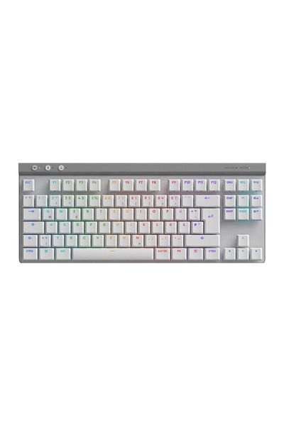 logitech Mechanical Gaming Keyboard G515 TKL Ultraslim Lightspeed Wireless & Bluetooth, White