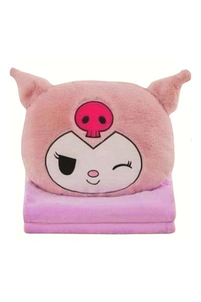OEM Set toy plus and blanket, Kuromi from Hello Kitty Sanrio series, light purple