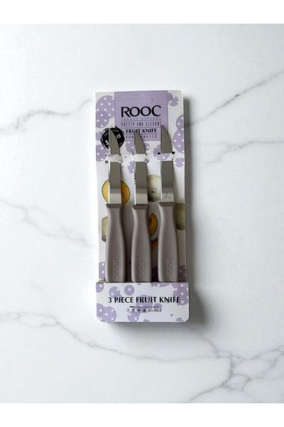 safestore Rooc 3-Piece Stainless Steel Fruit Knife