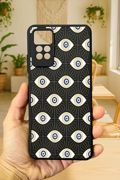 Vip Case حافظة Redmi Note 11Pro/Note 12Pro4G من السيليكون بنمط عين الشر ممتصة للصدمات حافظة مطاطية كلاسيكية مقاومة277
