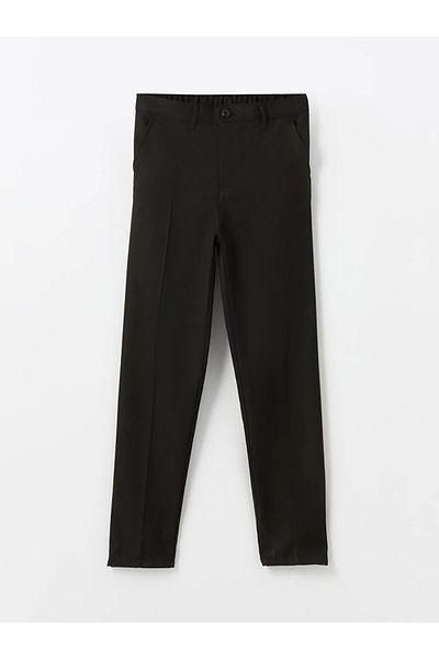 LC Waikiki Lcw Kids Black Boy's Trousers with Adjustable Elastic Waist