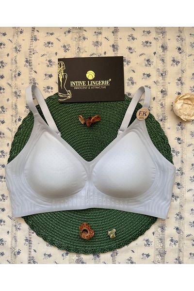 İntive Lingerie Aurora Imported Ice Silk (Ice-Silk) Ultra-Thin Comfortable Breathable Invisible Laser Seamless Bra