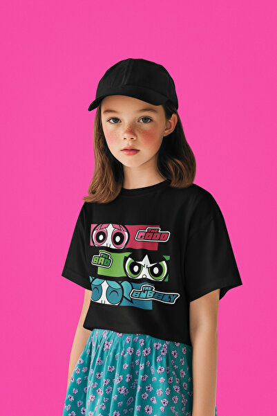 SEVBANO Σχεδιασμός Power Puff Girls Characters Παιδικό μπλουζάκι με τυπωμένο ...