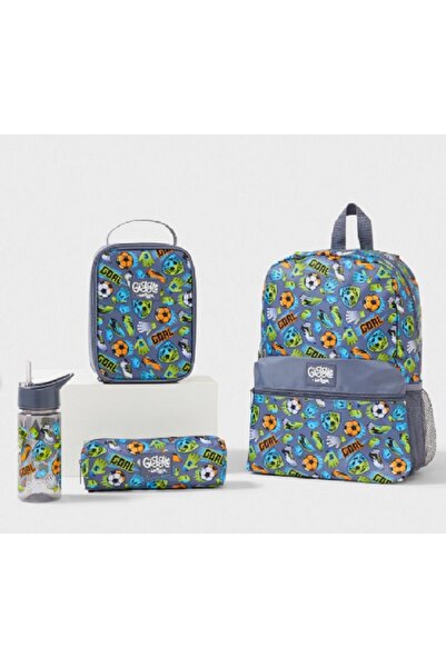 SMIGGLE Giggle 4 Piece Gray School Bag Set