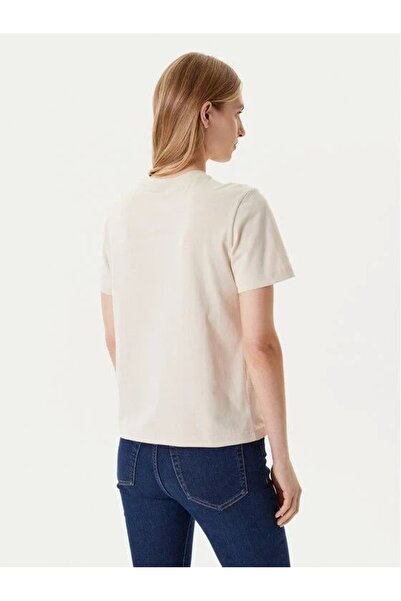 Calvin Klein Women's Monogram Logo T-Shirt - Beige