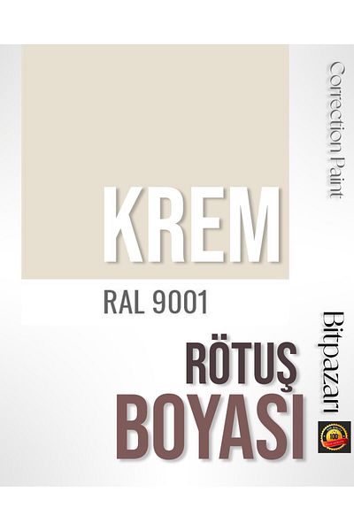 izmir bit pazarı Cream Color - White Goods and Honeycomb Touch up Paint 25ml - Ral9001