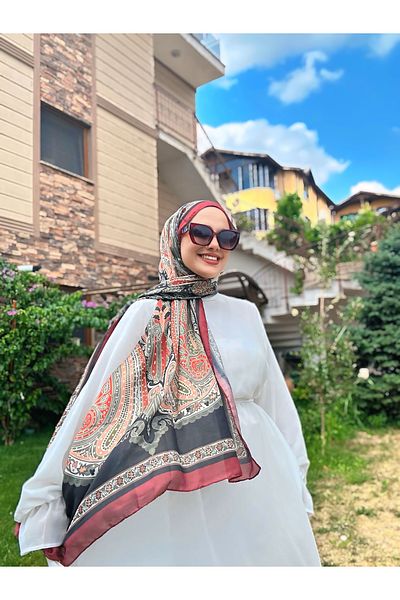Modakaşmir Floral Ethnic Pattern Shawl Tile