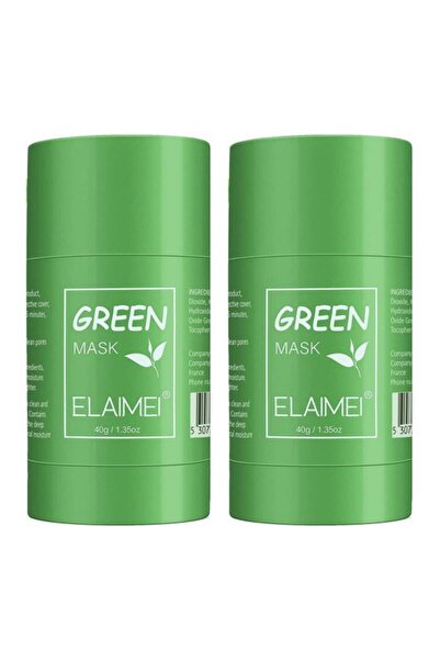 Green Proffessional Tea Cleanser Solid Mask Stick 40 Gr X2