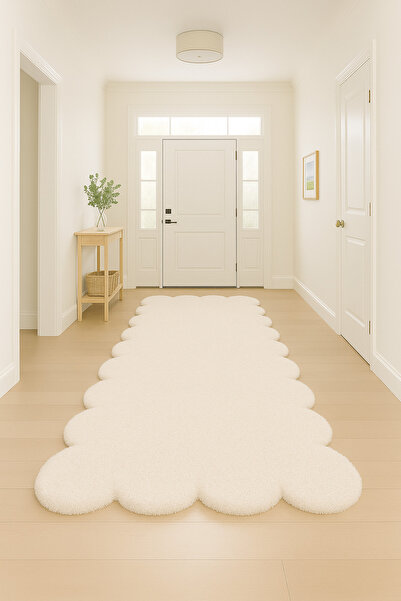 SOFT DECOR Modern Dekoratif Salon Halısı Çocuk Odası Yolluk Kaymaz Taban Halı