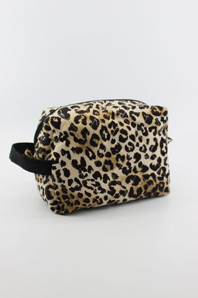 İLKYAZ Leopard Pattern Multifunction Latte Hand Wallet