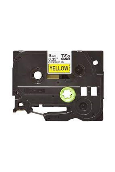 TREND Brother Tze-Fx621 9mm Black on Yellow Flexible Laminated Label
