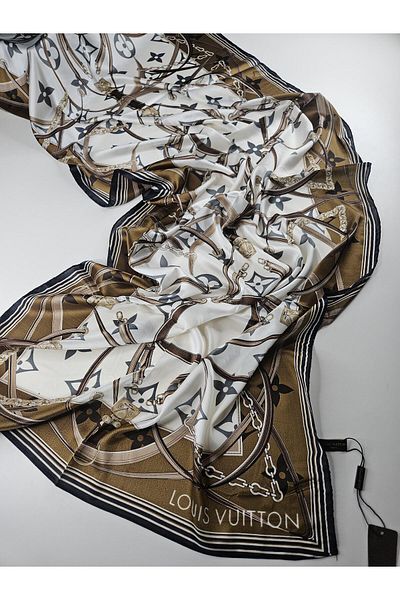 Webinay Home Lv Voile Silk Shawl New Season Premium Quality Luxury Silk Shawl