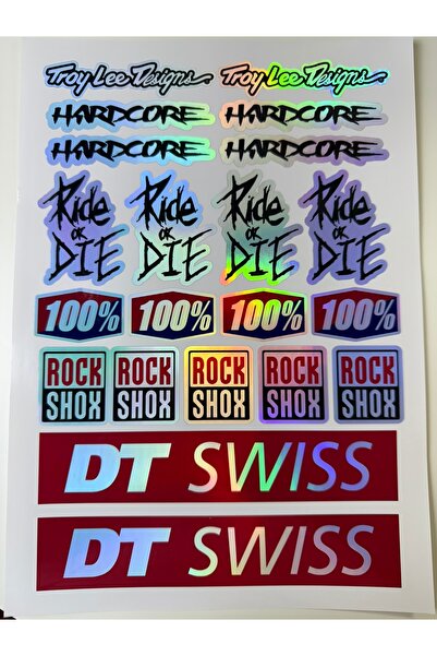 ca kay bu Bisiklet Sticker ( Etiket ) Marka Sticker Seti Hologram