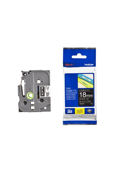 TREND Brother TZE-345 18 mm White Over Black Laminated Label