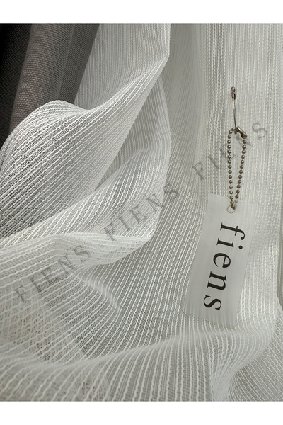 FİENS SANTANA SİMLİ K.BEYAZ AĞIR GRAMAJLI 1/3 Sık Pileli Tül Perde ÜtüIstmez | En Çok Tercih Edilen Model