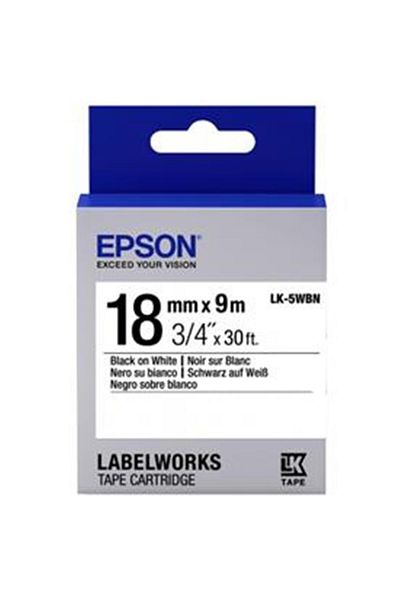TREND Epson Lk-5Wbn Standard Black on White 18mm 9Meter Label